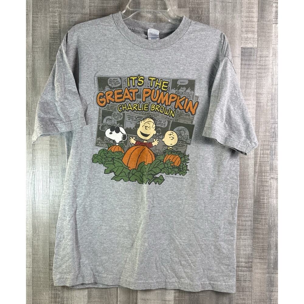 Vintage Peanuts It’s The Great Pumpkin Charlie Brown T-Shirt Halloween Sz L - Picture 2 of 7